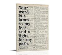 Psalm 119 Quote Affirmation Posters for Room Aesthetic CanvasWall Art Painting Bedroom Decor20x30inch(50x75cm)
