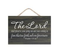 Psalm 121:8 The Lord Shall Preserve Your Going Out And Your Coming in from This Time Forth,And Even Rustic Wooden Signs With Word Decorative Wood Sign 8x12in Wall Hanging Sign Plaque Wall Art