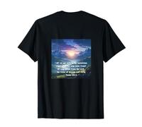 Psalm 121 Mountain Sunrise Christian Faith Hope Verse 121:1 T-Shirt