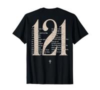 Psalm 121 The Lord is My Keeper Christian Graphic on Back T-Shirt