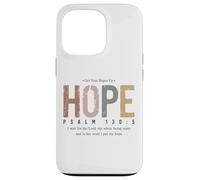 Psalm 130:5 Hope Bible Verse Retro Christian Get Hopes Up Case for iPhone 13 Pro