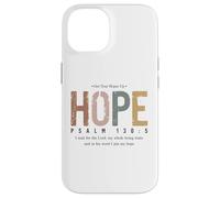 Psalm 130:5 Hope Bible Verse Retro Christian Get Hopes Up Case for iPhone 14