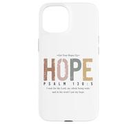 Psalm 130:5 Hope Bible Verse Retro Christian Get Hopes Up Case for iPhone 15