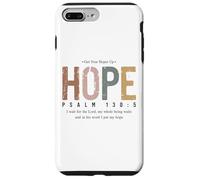 Psalm 130:5 Hope Bible Verse Retro Christian Get Hopes Up Case for iPhone 7 Plus/8 Plus