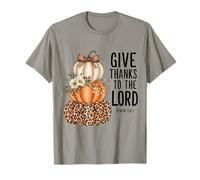 Psalm 136:1 Give Thanks to The Lord Thanksgiving Bible Verse T-Shirt