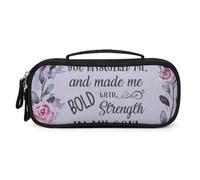 Psalm 138 3 In The Day When I Cried OutPremium PU Leather Handbag, DIY Custom Printed Tote Bag, Portable Top Handle Bag with Inner Compartment, Wear Resistant Easy Clean Multi-purpose Storage Pouch Fo