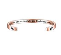 Psalm 139:14 Bracelet You are Beautiful Inspirational Bible Verse Charm Bracelet Religious Jewelry Christening Gift Baptism Gift (Psalm 139:14-RG)