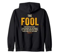 Psalm 14:1 The Fool Hath Said There is No God - Evangelism Zip Hoodie