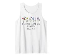 Psalm 16:8 Will I Shall Not Be Shaken Bible Verse Christian Tank Top