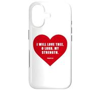 Psalm 18:1 - I Will Love Thee, O LORD, My Strength Heart Case for iPhone 17