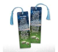 Psalm 23 Bible Bookmarks, 12 Pack with Tassels, Bible Study Supplies, Christian Book Marks, 23rd Psalm Scripture Cards, Christian Bookmarks Bulk, Religious Book Markers