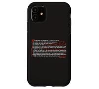 Psalm 23 Bible Christian Gothic Calligraphy Decorative Case for iPhone 11