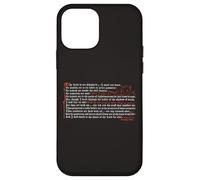Psalm 23 Bible Christian Gothic Calligraphy Decorative Case for iPhone 12 mini