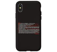 Psalm 23 Bible Christian Gothic Calligraphy Decorative Case for iPhone X/XS