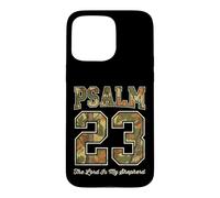 Psalm 23 Camo The Lord Is My Shepherd Camouflage Hunting Case for iPhone 15 Pro Max