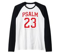 Psalm 23 Christian Bible Scripture Faith Religious Gift Raglan Baseball Tee