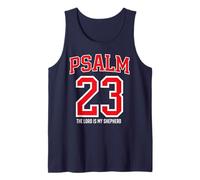 Psalm 23 Christian Bible Scripture Faith Religious Gift Tank Top