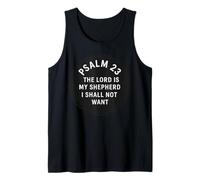 Psalm 23 Christian Bible Scripture Faith Religious Gift Tank Top