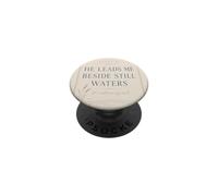 Psalm 23 Christian Faith Bible Verse Still Waters Quote PopSockets Adhesive PopGrip