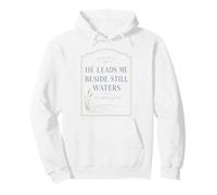 Psalm 23 Christian Faith Bible Verse Still Waters Quote Pullover Hoodie