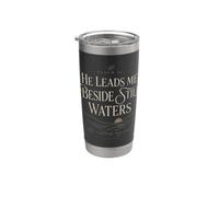 Psalm 23 He Leads Me Beside Still Waters Scripture Stainless Steel Insulated Tumbler