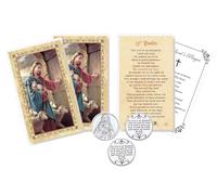 Psalm 23 Prayer Card - 23rd Psalms Coin, The Lord's Prayer - Laminated Double Sided Pocket Prayer Cards 23rd Psalm - Psalm 23 Card, The Lord is My Shepherd Scripture Themed Set - Total 7 Items