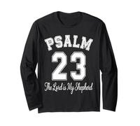 Psalm 23 The Lord is My Shepherd Christian Faith Bible Verse Long Sleeve T-Shirt
