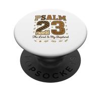 Psalm 23 The Lord Is My Shepherd Stitched Patchwork Christia PopSockets Adhesive PopGrip