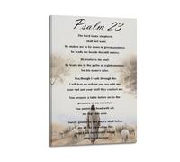 Psalm 23 The Lord Vintage ChristianClassic Aesthetic Poster Decorative Painting Canvas Wall Art Living Room Poster Bedroom PaintingFrame-style 24x36inch(60x90cm)