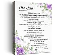 Psalm 23 Wall Art,Christian Religious Bible Verse Canvas Poster Print Wall Decor W633