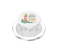 Psalm 27:1 - "The Lord is my Light" Lighthouse in the storm PopSockets PopGrip for MagSafe