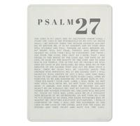 Psalm 27 Metal Sign Wall Decor 12x8 Inch