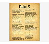 Psalm 27 Print Psalm 27 Bible Poster Bible Decor Bible Wall Art Psalm Wall Art Psalm Decor Psalm Quote Bible Quote Biblical Prints Christian (11 x 14, Vintage)