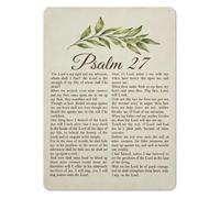 Psalm 27 Scripture Metal Sign Lord My Light Salvation Poster 12x8 Inch