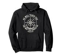 Psalm 32:8 Compass Bible Verse Christian Guidance Pullover Hoodie