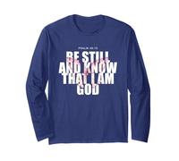 Psalm 46:10 Be Still & Know - Women Girls Butterfly Long Sleeve T-Shirt