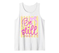 Psalm 46:10 Scripture Faith Christian Bow Tank Top
