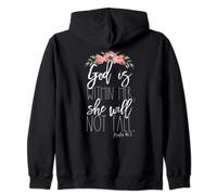 Psalm 46:5 Gift God Is Within Her She Will Not Fall Zip Hoodie