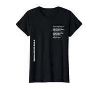 Psalm 61:2, S od, Christian Value Graphic T-Shirt, Women, Black, S