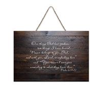 Psalm 62:11 12 One Thing God Has Spoken Two Things I Have Heard Power Belongs to You God And with Hanging Printed Wood Signs Rustic Wooden Wall Art Signs Plaque Poster Office New Home Décor 6x10