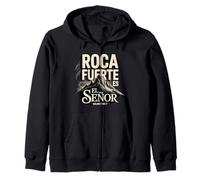 Psalm 62:7 - Roca Fuerte Es El Señor | Spanish Bible Verse Zip Hoodie