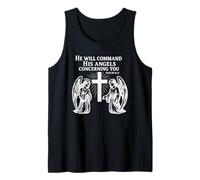 Psalm 91:11 - Will Command His Angels Christian Bible Verse Tank Top