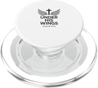 Psalm 91:4 Under His Wings Christian Modern Design PopSockets PopGrip for MagSafe