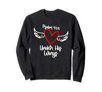 Psalm 91:4 Under His wings Sweatshirt