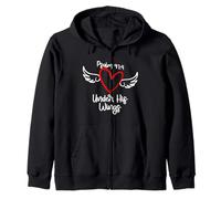 Psalm 91:4 Under His wings Zip Hoodie
