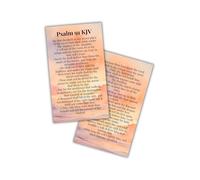Psalm 91 Full Bible Verse KJV Wallet Card 50pk 2x3.5” Encouragement King James Version Fundamentalist Memory Scripture Bulk Handout