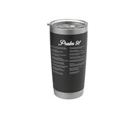 Psalm 91 Full Text Stainless Steel Insulated Tumbler