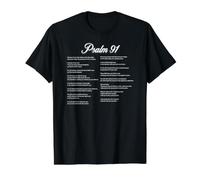 Psalm 91 Full Text Value Graphic T-Shirt, Men, Black, S