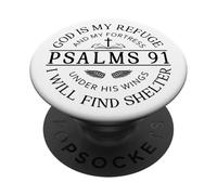 Psalm 91 - God Is My Refuge PopSockets Adhesive PopGrip