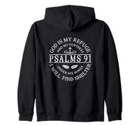 Psalm 91 - God Is My Refuge Zip Hoodie